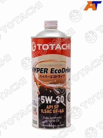 1 299 р. Масло моторное cинтетическое TOTACHI HYPER Ecodrive 5W-30 SPGF-6A 1 л TOTACHI E0301  с доставкой в г. Воронеж. Увеличить фотографию 1