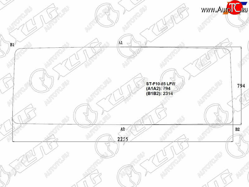 12 599 р. Стекло лобовое Volvo F10 85-93  F12 85-93 XYG F10-85 LFW  с доставкой в г. Воронеж