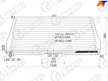 7 999 р. Стекло заднее (Цвет зеленый Обогрев) Toyota Sequoia 00-07 XYG FB21331 RW/H/X  с доставкой в г. Воронеж. Увеличить фотографию 1
