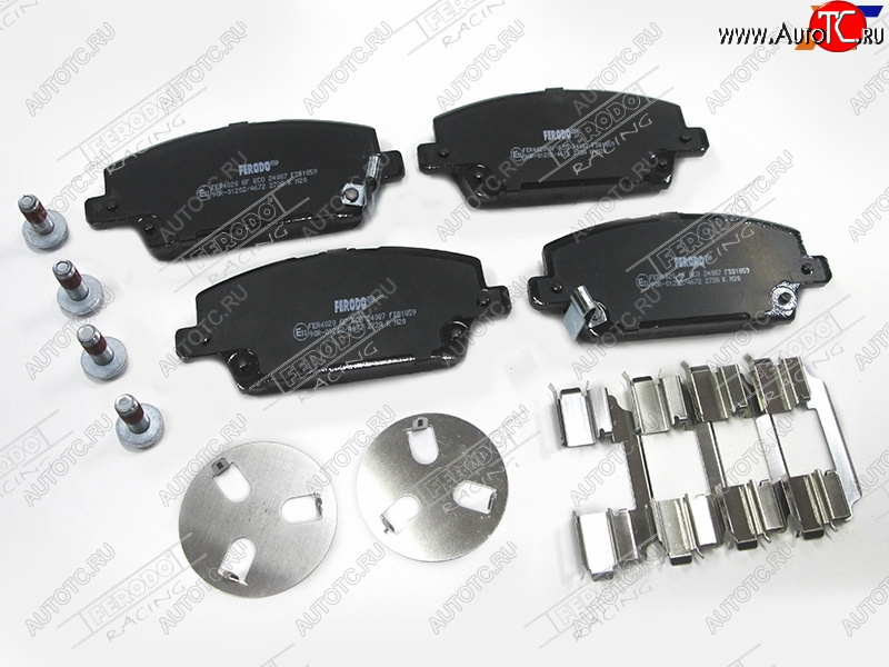 4 599 р. Колодки тормозные FERODO (передние) Honda Civic FD седан дорестайлинг (2005-2008)  с доставкой в г. Воронеж