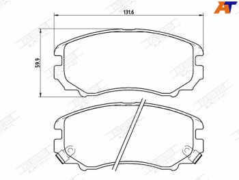 2 149 р. Колодки тормозные FERODO (передние)  Chery Tiggo 7 PRO (2019-2025), KIA Soul  AM (2008-2014)  с доставкой в г. Воронеж. Увеличить фотографию 1