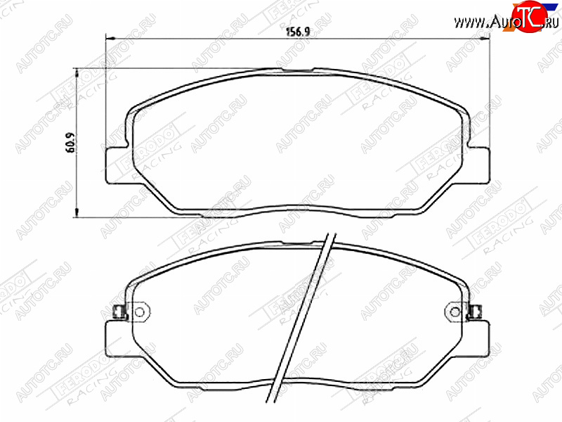 2 899 р. Колодки тормозные FERODO (передние)  Hyundai Santa Fe  CM (2006-2012), KIA Sorento  XM (2009-2015)  с доставкой в г. Воронеж