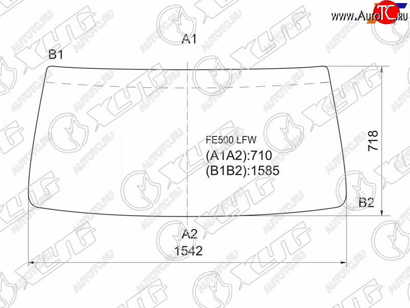 8 949 р. Стекло лобовое Mitsubishi Fuso Canter FE5 93-02  Fuso Canter FE6 93-02 XYG FE500 LFW  с доставкой в г. Воронеж