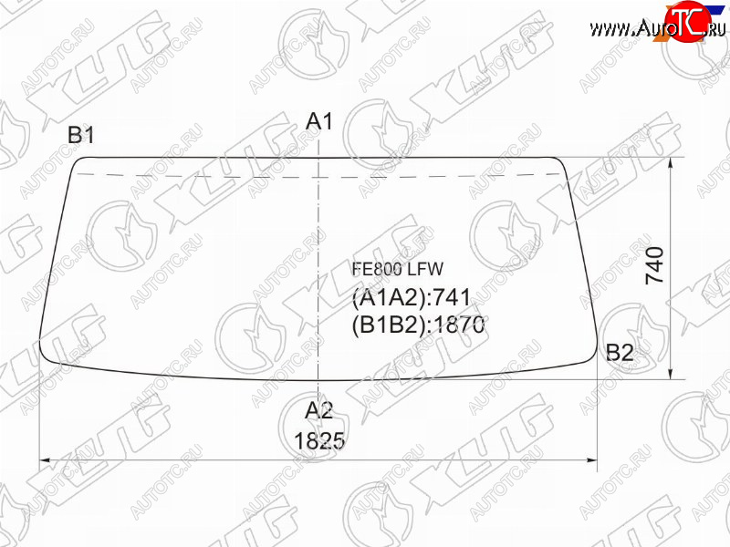7 199 р. Стекло лобовое Dongfeng DF47 06-19  Mitsubishi Fuso Canter FE8 02-22 XYG FE800 LFW  с доставкой в г. Воронеж