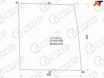 5 699 р. Стекло заднее (Цвет зеленый) Toyota Land Cruiser 84-  Land Cruiser Prado (J70) 87-96 XYG FJ77 RW/LH  с доставкой в г. Воронеж. Увеличить фотографию 1
