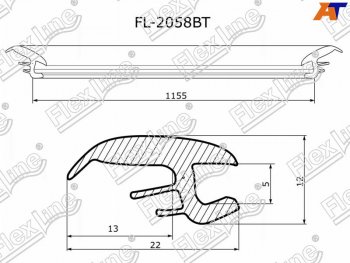 869 р. Молдинг лобового стекла (Сверху) FLEXLINE  Subaru Forester  SF (1997-2002) дорестайлинг, рестайлинг  с доставкой в г. Воронеж. Увеличить фотографию 1