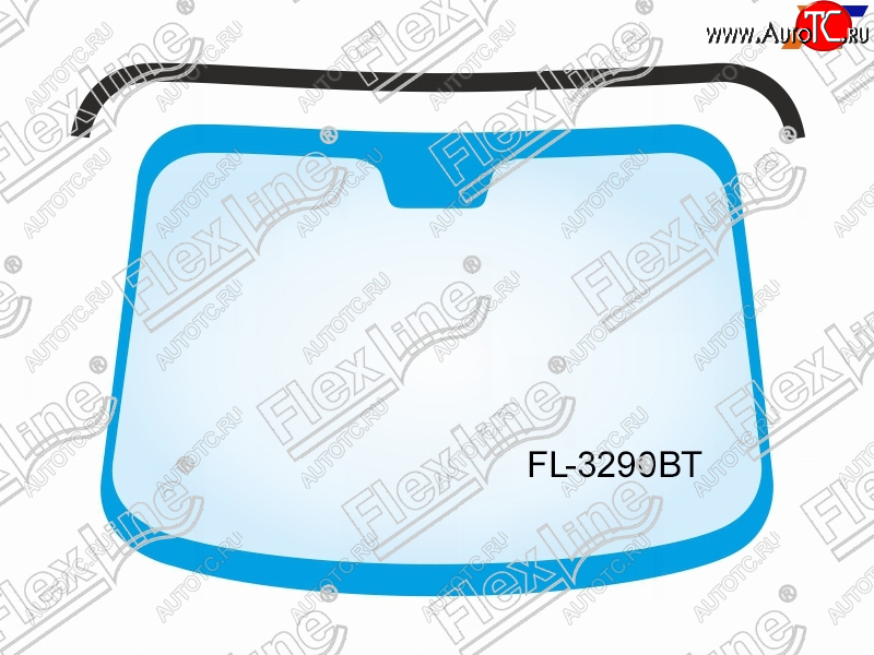 649 р. Молдинг лобового стекла (Сверху) FLEXLINE  BMW 5 серия ( F11,  F10) (2009-2017) дорестайлинг, универсал, седан дорестайлинг, рестайлинг, седан, рестайлинг, универсал  с доставкой в г. Воронеж