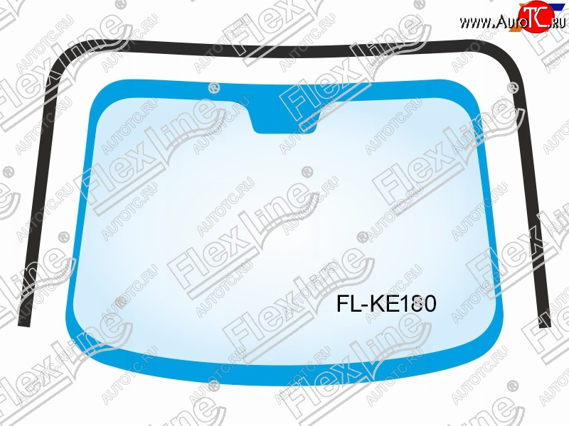 2 299 р. Молдинг лобового стекла (П-образный) FLEXLINE Toyota Corolla E180 дорестайлинг (2013-2016)  с доставкой в г. Воронеж