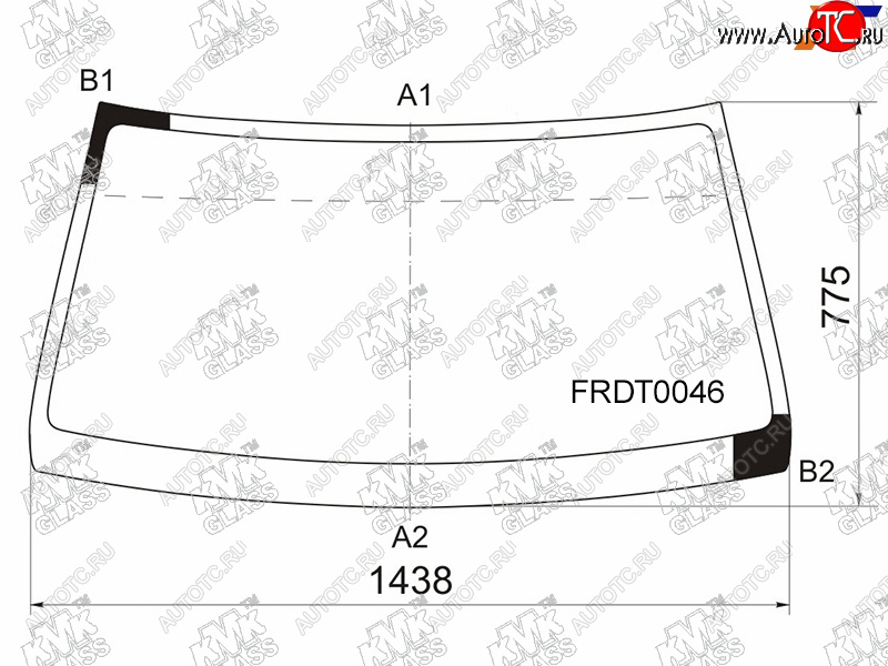 4 549 р. Стекло лобовое Ford Ranger USA 99-11  Mazda BT-50 06-12                                             KMK FRDT0046  с доставкой в г. Воронеж