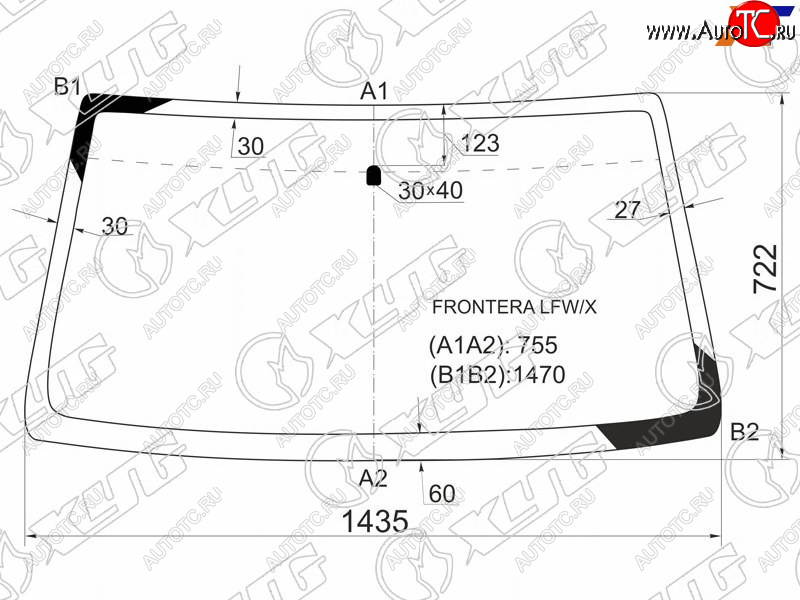 5 999 р. Стекло лобовое Deerways Aurora 06-08  Honda Passport 93-97  Isuzu MU 89-98  Rodeo 88-98  Wizard XYG FRONTERA LFW/X  с доставкой в г. Воронеж