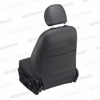 14 249 р. Чехлы сидений (экокожа) Автопилот Ромб Audi A6 C7 дорестайлинг, седан (2010-2014) (темно-серый)  с доставкой в г. Воронеж. Увеличить фотографию 3