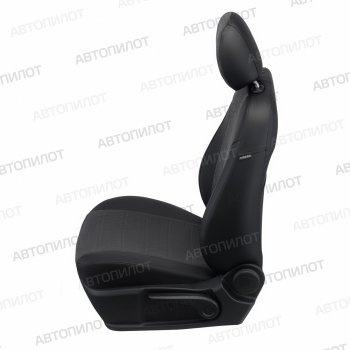 13 649 р. Чехлы сидений (экокожа/велюр) Автопилот BMW 1 серия F20 хэтчбэк 5 дв. дорестайлинг (2012-2015) (черный/федерер)  с доставкой в г. Воронеж. Увеличить фотографию 2