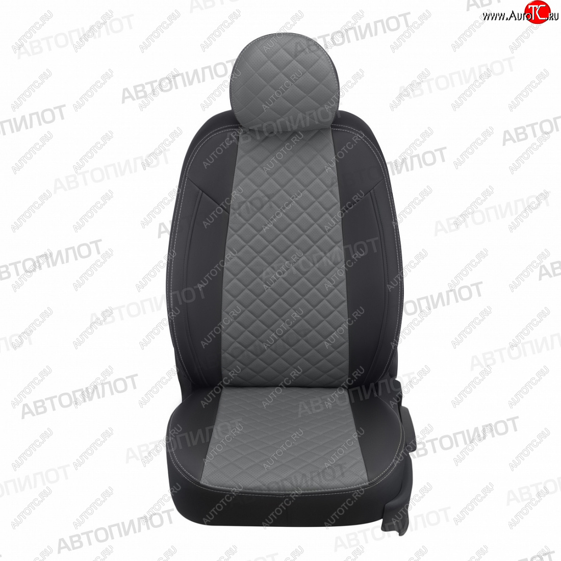 14 449 р. Чехлы сидений (экокожа, 40/60, спорт-сиденья) Автопилот Ромб  BMW 3 серия  E90 (2004-2012) седан дорестайлинг, седан рестайлинг (черный/серый)  с доставкой в г. Воронеж
