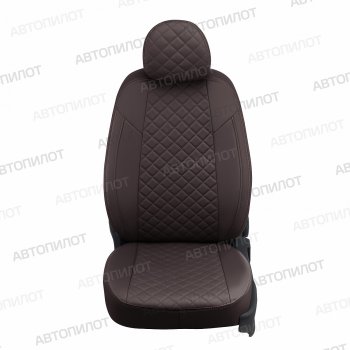 14 449 р. Чехлы сидений (экокожа, 40/60) Автопилот Ромб BMW 5 серия E34 седан дорестайлинг (1988-1994) (шоколад)  с доставкой в г. Воронеж. Увеличить фотографию 5