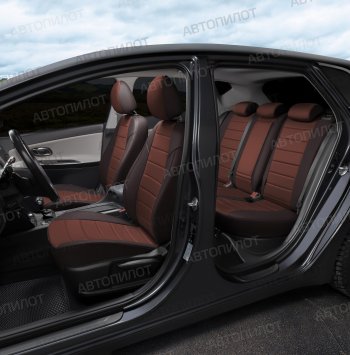 13 849 р. Чехлы сидений (экокожа/алькантара, 40/60) Автопилот  BMW 5 серия  E34 (1988-1994) седан дорестайлинг (шоколад)  с доставкой в г. Воронеж. Увеличить фотографию 5