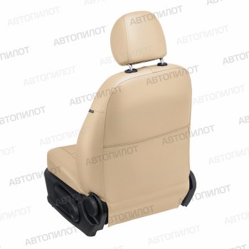 13 849 р. Чехлы сидений (экокожа) Автопилот Chery Kimo A1 хэтчбэк (2008-2014) (бежевый)  с доставкой в г. Воронеж. Увеличить фотографию 5