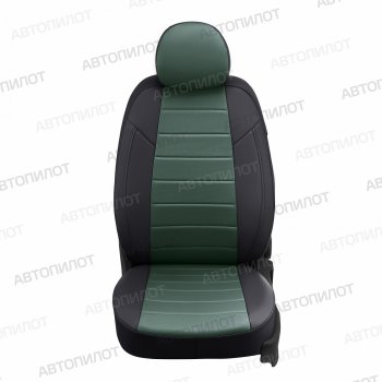 17 599 р. Чехлы сидений (экокожа, 7 мест) Автопилот  Chevrolet Captiva  CN202S (2018-2025) дорестайлинг (черный/зеленый)  с доставкой в г. Воронеж. Увеличить фотографию 4