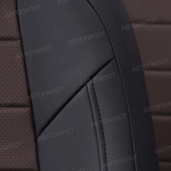 17 599 р. Чехлы сидений (экокожа, 7 мест) Автопилот  Chevrolet Captiva  CN202S (2018-2025) дорестайлинг (черный/шоколад)  с доставкой в г. Воронеж. Увеличить фотографию 5