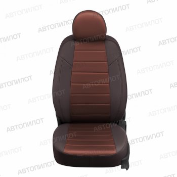 8 249 р. Чехлы сидений (экокожа/алькантара) Автопилот Chevrolet Cobalt седан дорестайлинг (2011-2016) (шоколад)  с доставкой в г. Воронеж. Увеличить фотографию 2