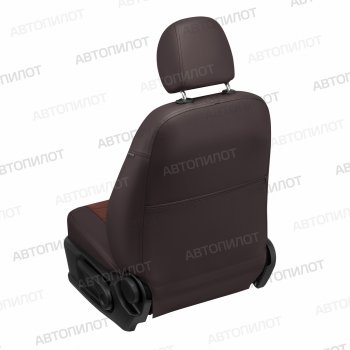 8 249 р. Чехлы сидений (экокожа/алькантара) Автопилот Chevrolet Cobalt седан дорестайлинг (2011-2016) (шоколад)  с доставкой в г. Воронеж. Увеличить фотографию 4