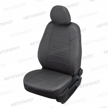 8 249 р. Чехлы сидений (экокожа, 14-16) Автопилот Chevrolet Niva 2123 рестайлинг (2009-2020) (темно-серый)  с доставкой в г. Воронеж. Увеличить фотографию 6