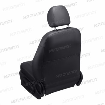 8 749 р. Чехлы сидений (экокожа/алькантара, п.сп трансформер) Автопилот Ромб  Chevrolet Orlando (2011-2018) (черный/темно-серый)  с доставкой в г. Воронеж. Увеличить фотографию 5