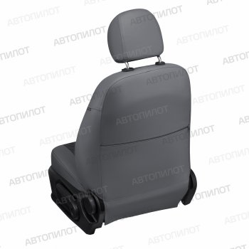 14 449 р. Чехлы сидений (экокожа, Comfort-40/60, Г-подг.) Автопилот Ромб  Fiat Albea  170 (2002-2012) седан (серый/черный)  с доставкой в г. Воронеж. Увеличить фотографию 5