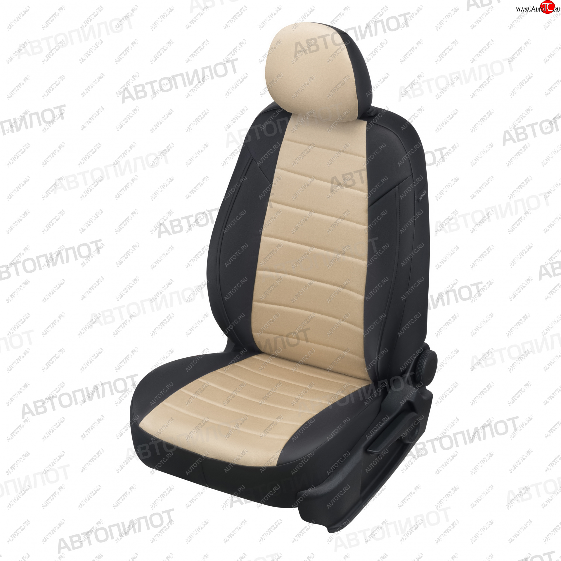 13 849 р. Чехлы сидений (экокожа/алькантара, 5 м) Автопилот  Fiat Doblo ( 223,  263) (2000-2022) дорестайлинг, рестайлинг (черный/бежевый)  с доставкой в г. Воронеж