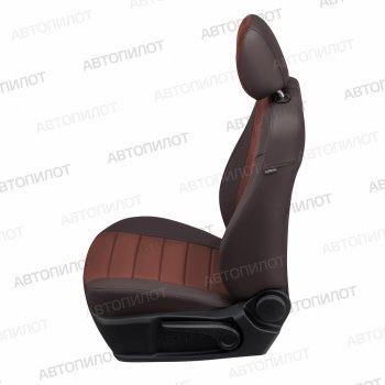 13 849 р. Чехлы сидений (экокожа/алькантара, 5 м) Автопилот Fiat Doblo 223 рестайлинг (2005-2016) (шоколад)  с доставкой в г. Воронеж. Увеличить фотографию 2