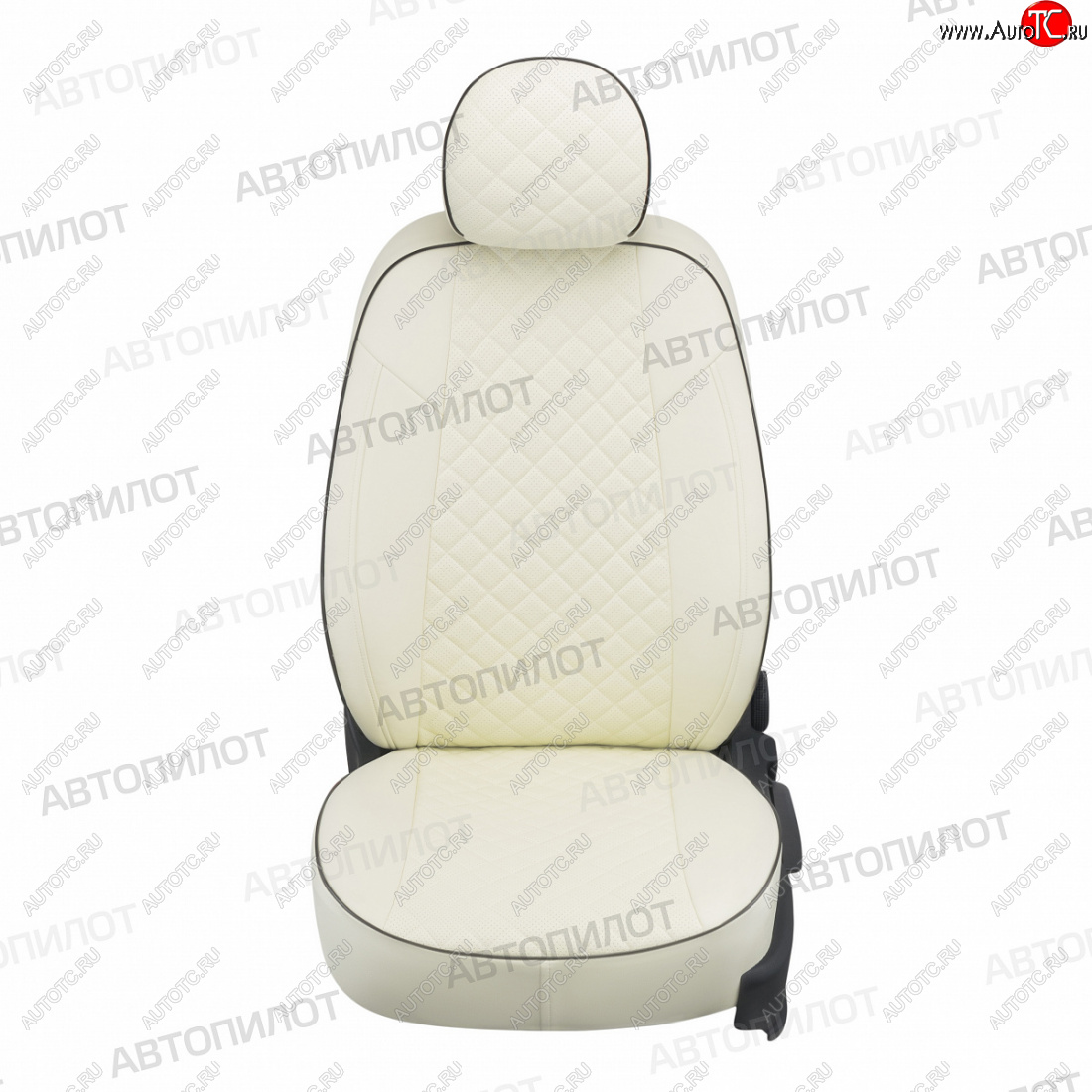 14 449 р. Чехлы сидений (экокожа) Автопилот Ромб  Ford S-Max  CJ (2014-2019) (белый)  с доставкой в г. Воронеж