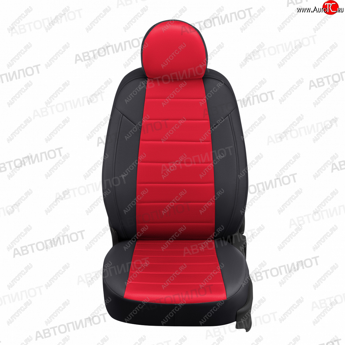13 849 р. Чехлы сидений (экокожа/алькантара) Автопилот  Great Wall Hover H2 (2005-2010) (черный/красный)  с доставкой в г. Воронеж