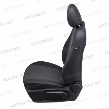 13 849 р. Чехлы сидений (экокожа, Comfort) Автопилот  Haval H9 (2019-2021) 2-ой рестайлинг (черный/темно-серый)  с доставкой в г. Воронеж. Увеличить фотографию 3