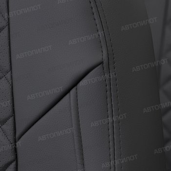 14 449 р. Чехлы сидений (экокожа, Comfort) Автопилот Ромб  Haval H9 (2019-2021) 2-ой рестайлинг (черный)  с доставкой в г. Воронеж. Увеличить фотографию 5