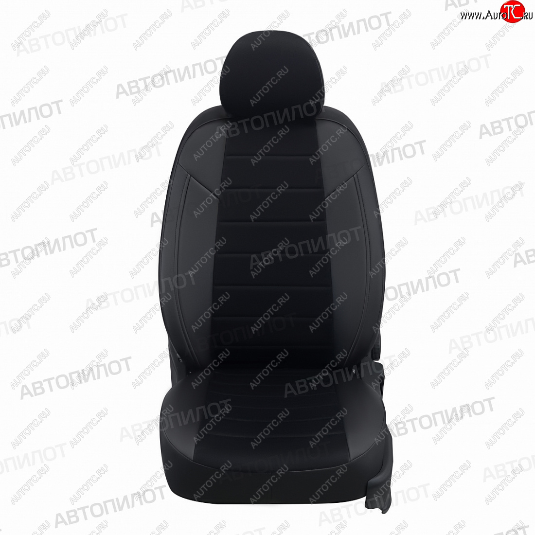 13 849 р. Чехлы сидений (экокожа) Автопилот  Honda Civic  FK,FN (2005-2011) хэтчбэк 5 дв. дорестайлинг, хэтчбэк 5 дв. рестайлинг (черный)  с доставкой в г. Воронеж
