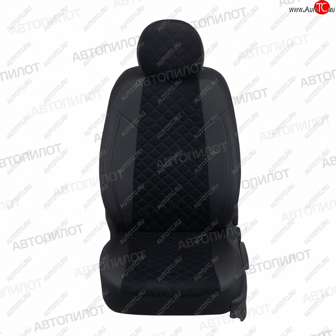14 449 р. Чехлы сидений (экокожа/алькантара) Автопилот Ромб  Honda CR-V  RM1,RM3,RM4 (2012-2018) дорестайлинг, рестайлинг (черный)  с доставкой в г. Воронеж