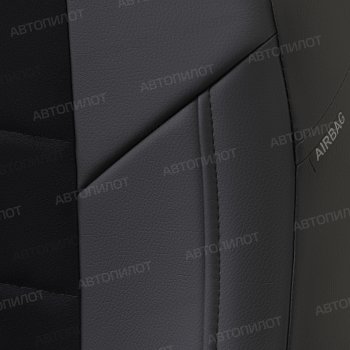 13 649 р. Чехлы сидений (экокожа/алькантара) Автопилот Honda Jazz (2001-2008) (черный)  с доставкой в г. Воронеж. Увеличить фотографию 2