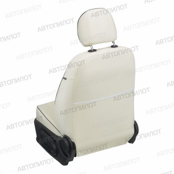 14 249 р. Чехлы сидений (экокожа) Автопилот Ромб Honda Jazz (2001-2008) (белый)  с доставкой в г. Воронеж. Увеличить фотографию 4