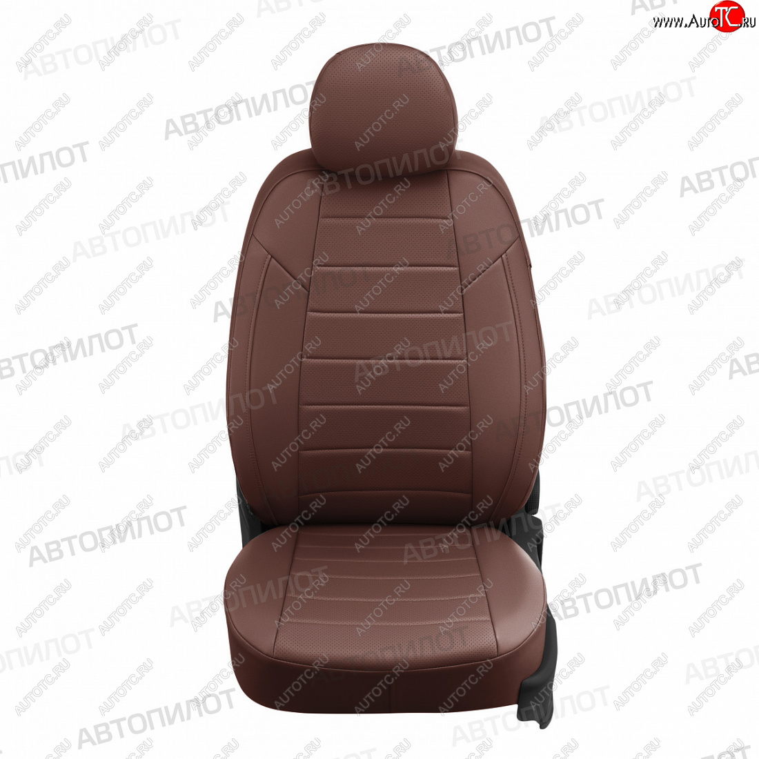8 399 р. Чехлы сидений (экокожа, 60/40) Автопилот  Hyundai Accent  2 LC (1999-2012) седан дорестайлинг (ТагАЗ) (темно-коричневый)  с доставкой в г. Воронеж