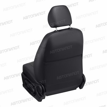 8 249 р. Чехлы сидений (экокожа, зад. сид. 40/60) Автопилот Hyundai Getz TB хэтчбэк 5 дв. дорестайлинг (2002-2005) (черный)  с доставкой в г. Воронеж. Увеличить фотографию 3