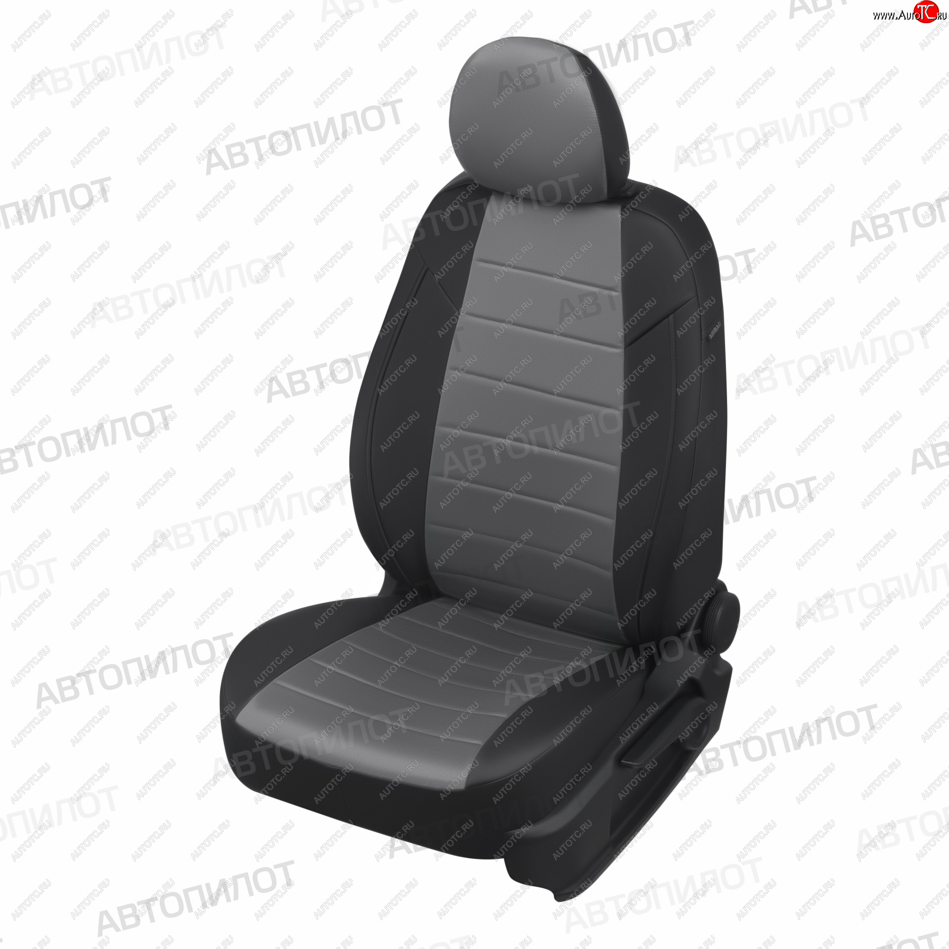 8 249 р. Чехлы сидений (экокожа/алькантара, зад. сид. 40/60) Автопилот Hyundai Getz TB хэтчбэк 5 дв. дорестайлинг (2002-2005) (черный/серый)  с доставкой в г. Воронеж
