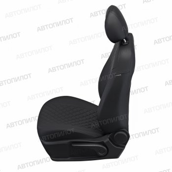 8 499 р. Чехлы сидений (экокожа, зад. сид. 40/60) Автопилот Ромб Hyundai Getz TB хэтчбэк 5 дв. дорестайлинг (2002-2005) (черный)  с доставкой в г. Воронеж. Увеличить фотографию 2