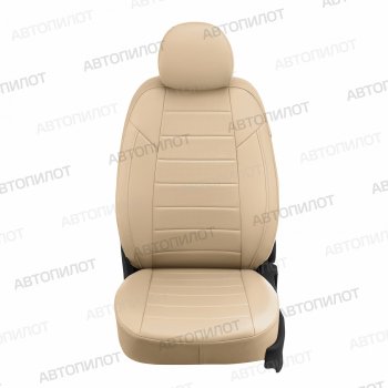 8 349 р. Чехлы сидений (экокожа, 3 места) Автопилот Hyundai HD78 (2006-2025) (бежевый)  с доставкой в г. Воронеж. Увеличить фотографию 4