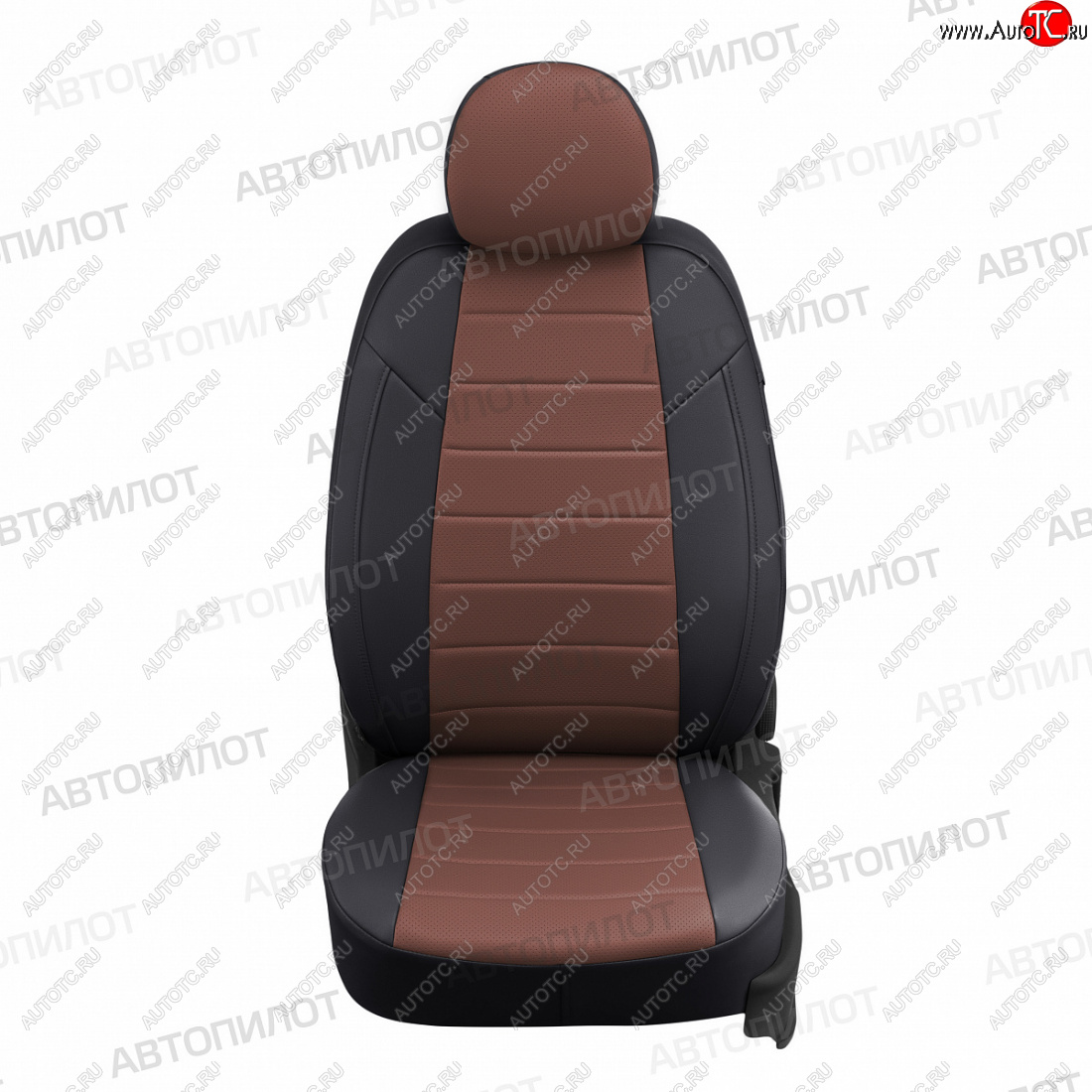 21 799 р. Чехлы сидений (экокожа, 8 мест) Автопилот  Hyundai Staria  US4 (2021-2022) (черный/темно-коричневый)  с доставкой в г. Воронеж