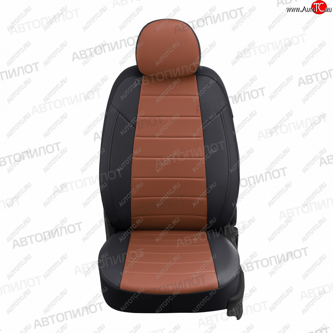 17 599 р. Чехлы сидений (экокожа, 7 мест) Автопилот  Hyundai Trajet (1999-2008) (черный/коричневый)  с доставкой в г. Воронеж