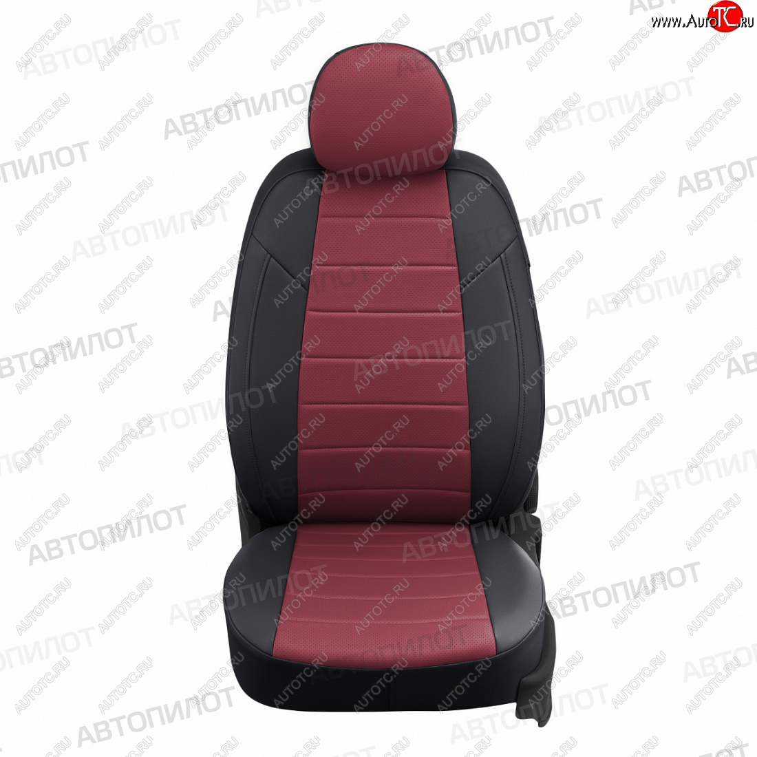17 599 р. Чехлы сидений (экокожа, 7 мест) Автопилот  Hyundai Trajet (1999-2008) (черный/бордовый)  с доставкой в г. Воронеж