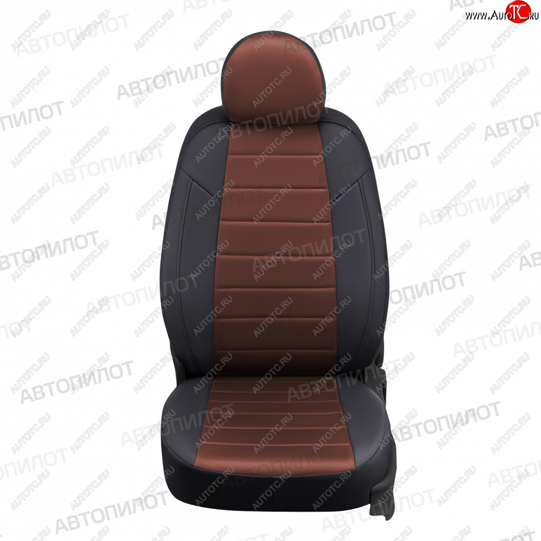 21 799 р. Чехлы сидений (экокожа/алькантара, 8 мест) Автопилот  KIA Carnival  KA4 (2020-2025) минивэн дорестайлинг, минивэн рестайлинг (черный/шоколад)  с доставкой в г. Воронеж