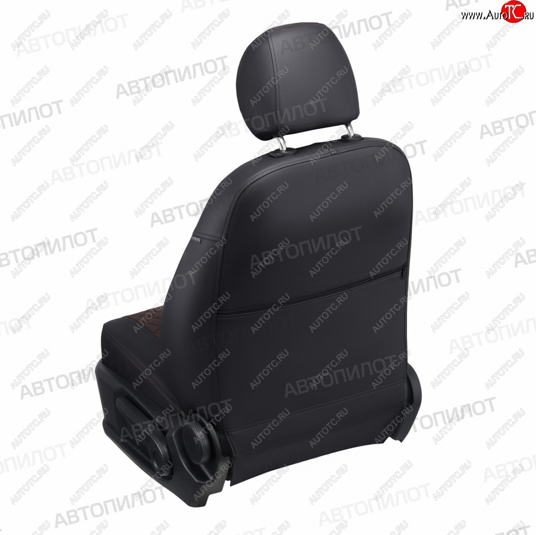 14 449 р. Чехлы сидений (экокожа) Автопилот Ромб  KIA Carens  UN (2006-2013) (черный/шоколад)  с доставкой в г. Воронеж