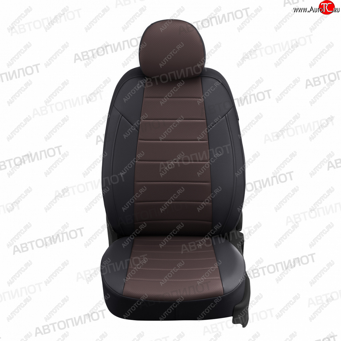 13 849 р. Чехлы сидений (экокожа, 40/60, Classic/Comfort/Luxe) Автопилот  KIA Ceed  3 CD (2018-2025) универсал, хэтчбэк (черный/шоколад)  с доставкой в г. Воронеж