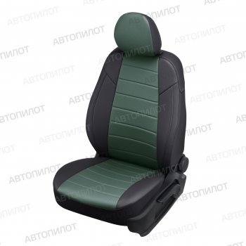 Чехлы сидений (экокожа, 50/50) Автопилот KIA Sportage  1 JA (1993-2006) (черный/зеленый)