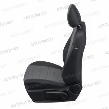 13 649 р. Чехлы на сиденья Экокожа (40/60 экокожа) Автопилот Mazda CX-5 KE дорестайлинг (2011-2014) (черный/серый)  с доставкой в г. Воронеж. Увеличить фотографию 3